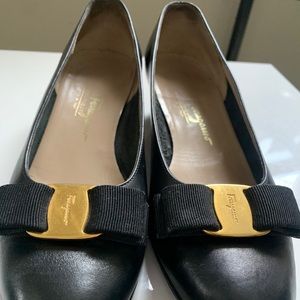 Ferragamo Small Black Heel